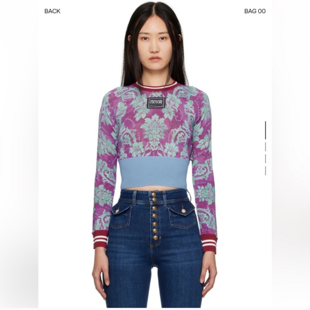Versace Jeans Couture Sweater Woman Violet